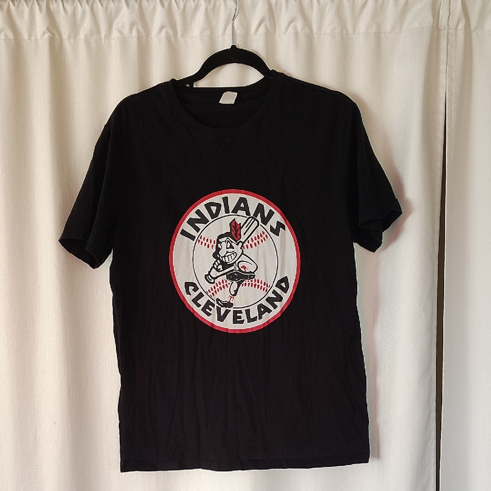 Cleveland Indians Black Short Sleeve Tee